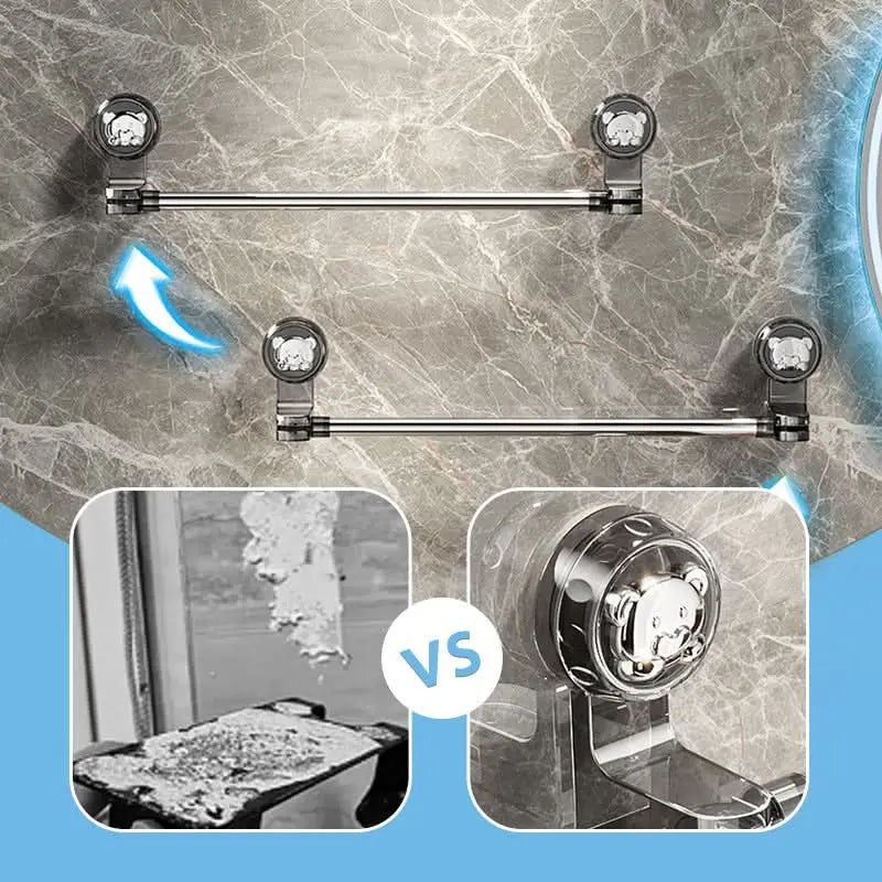 Ausziehbare Handtuchstange | Verstellbar & edler Edelstahlfinish