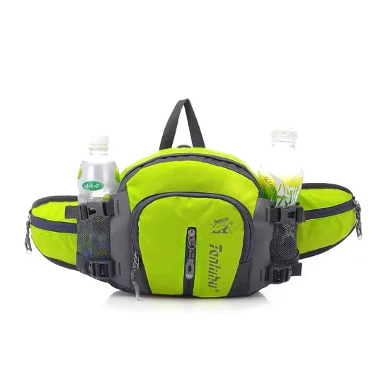 Bauchtasche mit Flaschenhalter, ultraleicht und wasserdicht, rutschfester Sitz