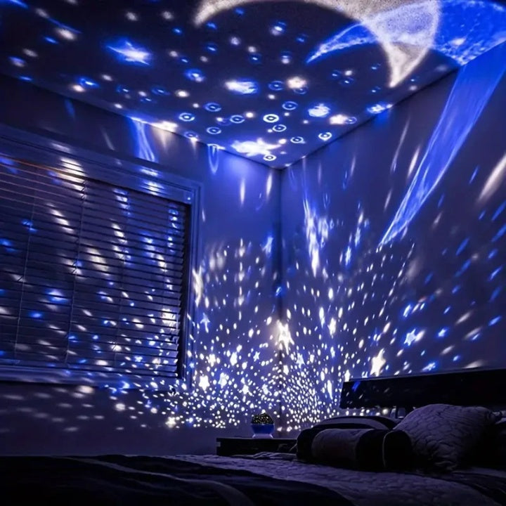 Sternenprojektor-Nachtlampe mit LED und Musikfunktion
