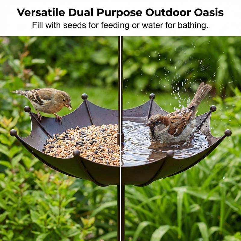 Vogeltränke Eisen – Vintage-Design für Garten und Terrasse