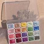 Metallic-Aquarellfarben Set mit 20 Farben