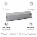 Wandregal für Bücher, Zeitschriften und Schallplatten, wandmontierbar