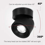 LED-Spotlight mit schwenkbarem Kopf – Dimmbar, 340° drehbar