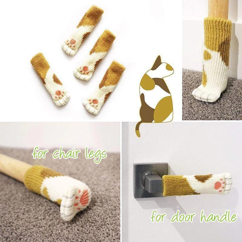 Stuhlsocken mit Katzenpfoten-Design – Bodenschutz