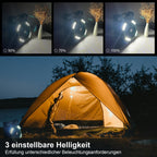Solar-Ventilator mit Powerbank und LED-Beleuchtung