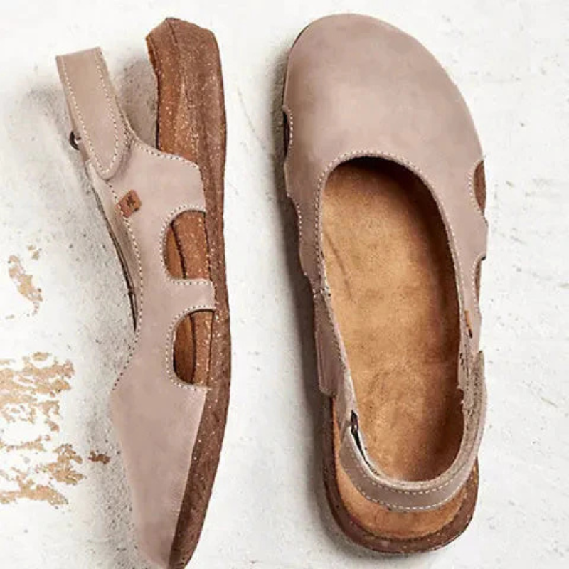 Orthopädische Damensandalen mit geschlossenem Design