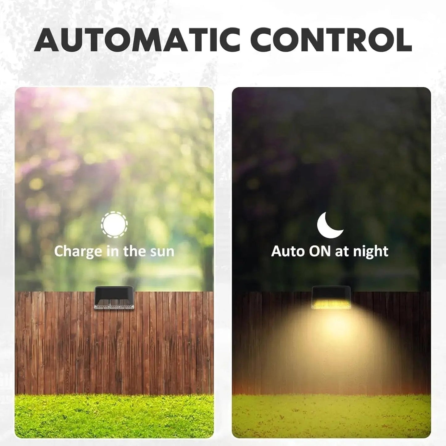 4er-Set Solar-Terrassenlichter – Wetterfestes Außenlicht