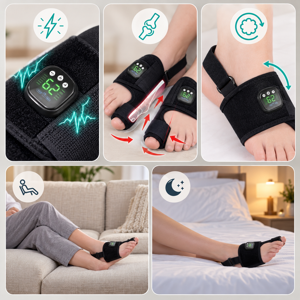 Zehenkorrektur-Bandage mit EMS-Stimulation
