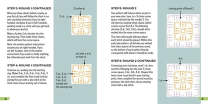 50 Häkelkarten mit bunten Mustern