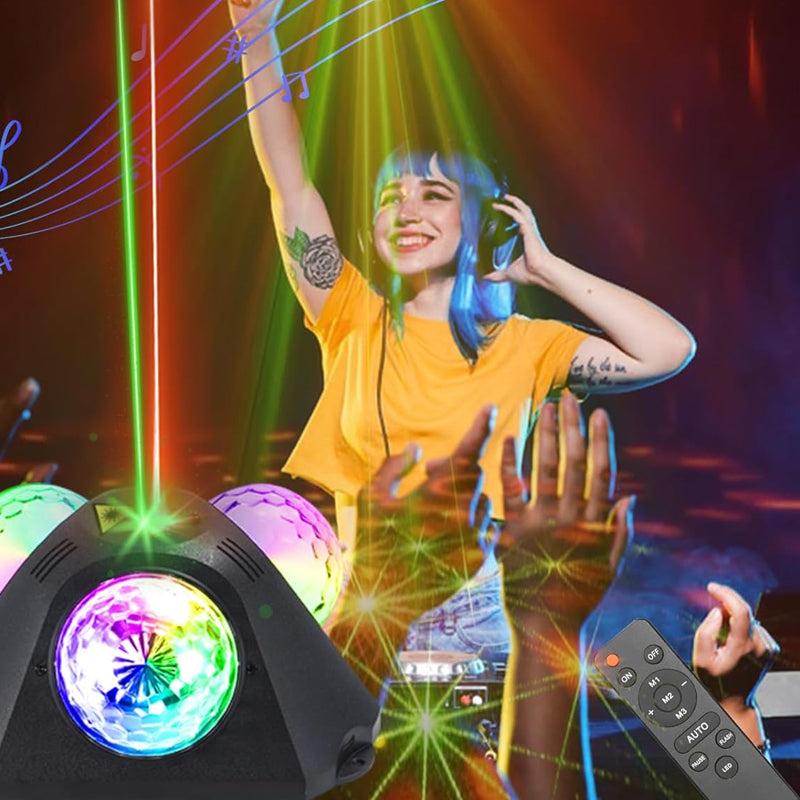 Disco-Projektor mit Laser und 720° Rundumlicht