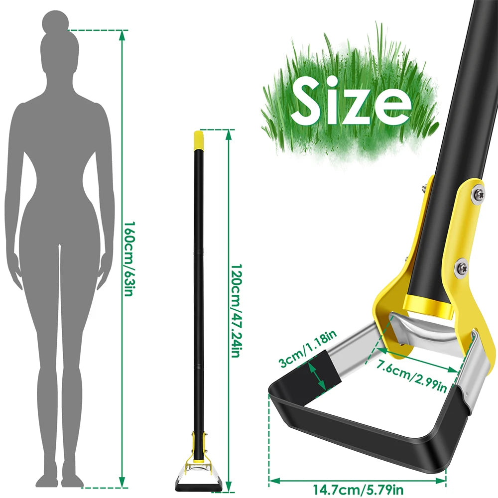 Ergonomische Gartenhacke mit langem Stiel