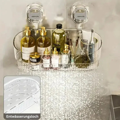Duschorganizer | Schnelle Montage | Effiziente Wasserableitung | Kunststoff