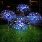 Solar-Gartenleuchte Feuerwerk-Design mit 120 LEDs