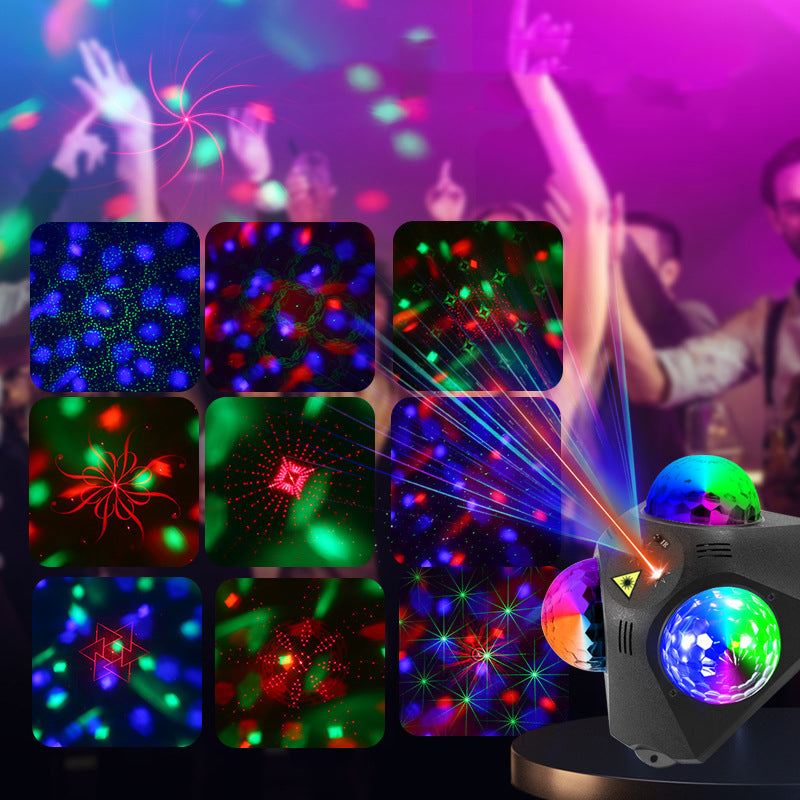 Disco-Projektor mit Laser und 720° Rundumlicht