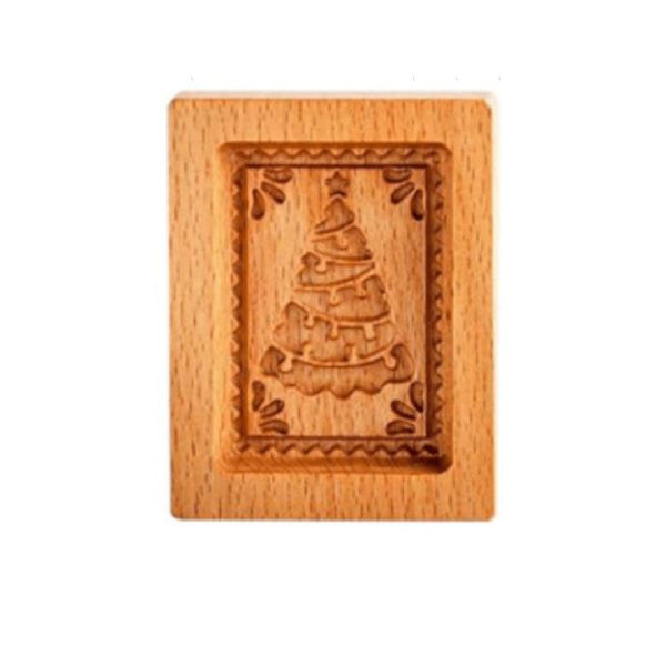 Holz-Keksform mit handgeschnitzten Tiermotiven