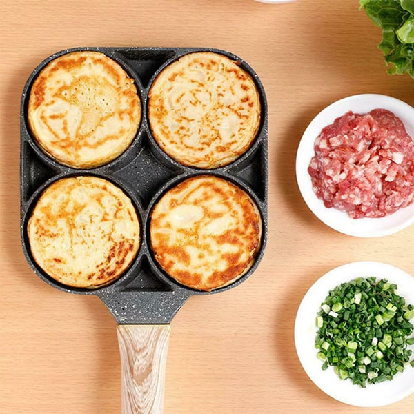 Omelette-Pfanne mit 4 Mulden – Antihaftbeschichtung