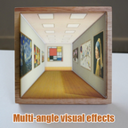 3D LED Wandleuchte mit Sichteffekten