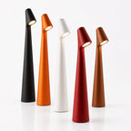 Akku-Tischlampe aus Aluminium, kabellos mit 3-stufigem Touch-Dimmer und USB-Aufladung