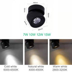 LED-Spotlight mit schwenkbarem Kopf – Dimmbar, 340° drehbar