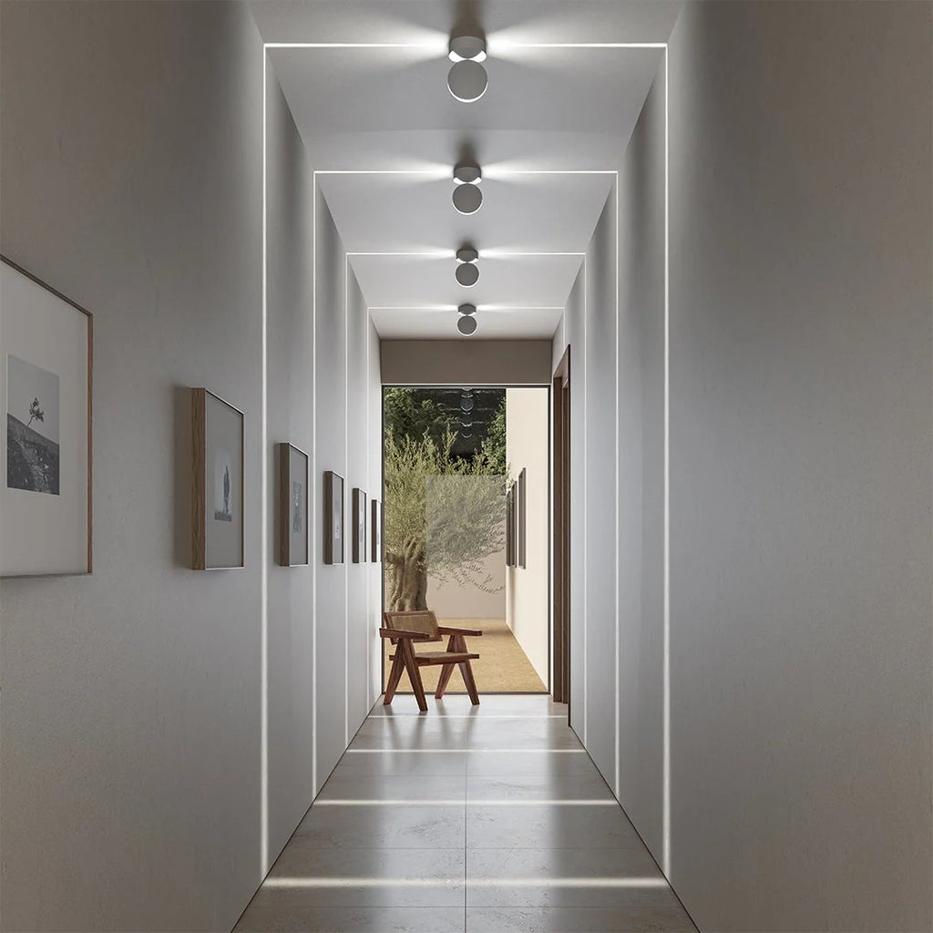 LED-Wandleuchte mit 360° drehbarem Licht und beidseitigem quadratischem Lichteffekt, wasserabweisend