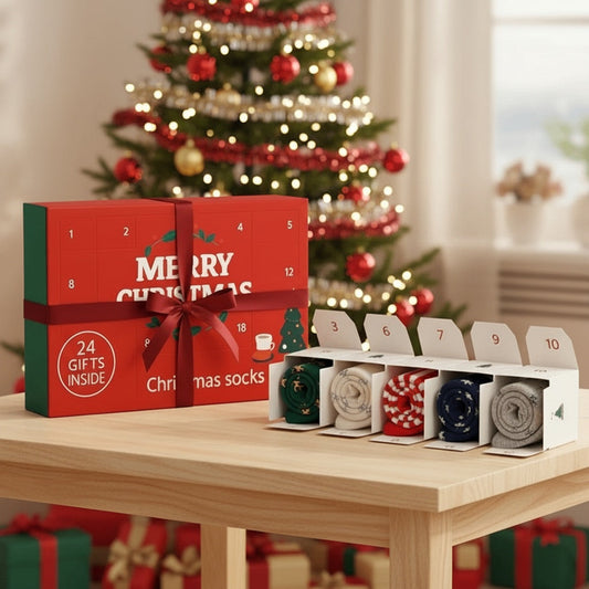 Socken-Adventskalender Premium – 24 Tage Wohlfühl-Komfort