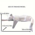 Polygon Katzenfigur aus Papier
