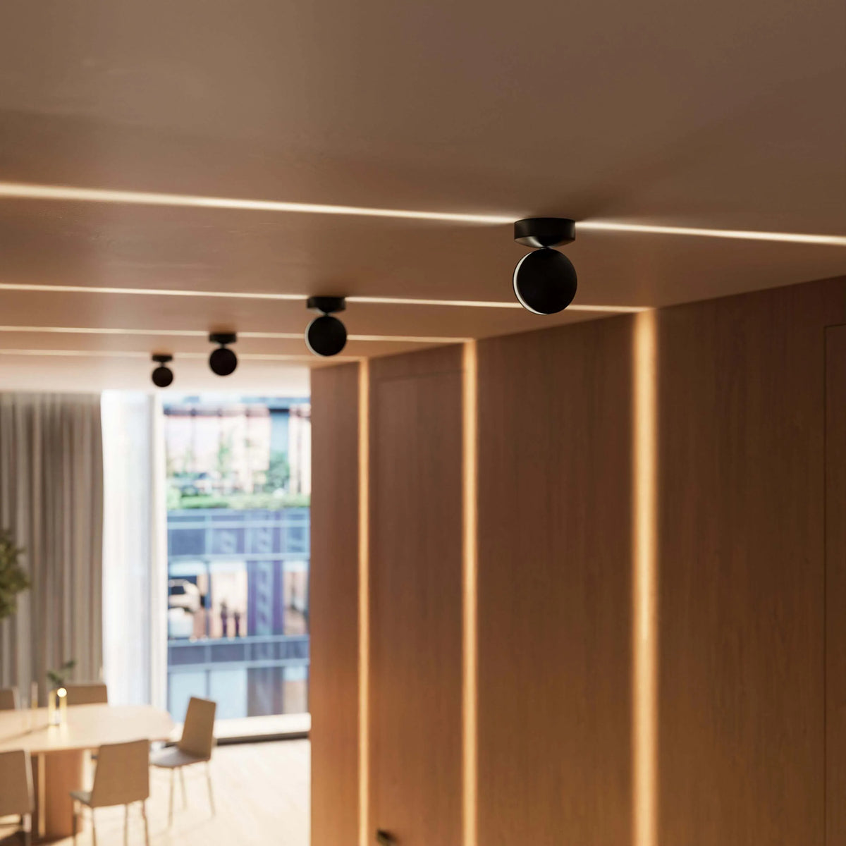 LED-Wandleuchte mit 360° drehbarem Licht und beidseitigem quadratischem Lichteffekt, wasserabweisend