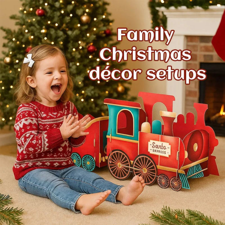 Weihnachtsgeschenkzug | Charmante Deko mit Stauraum