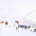 Mini Katzen Figuren Set mit 5 verschiedenen Posen