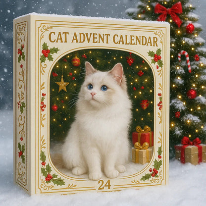 Katzen-Adventskalender | Handbemalte Harzfiguren & Überraschungen