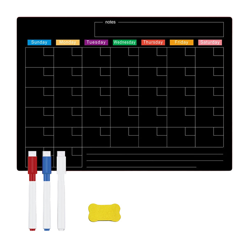 Magnetisches Kalender-Set für Kühlschrank mit Monats- und Wochenplaner