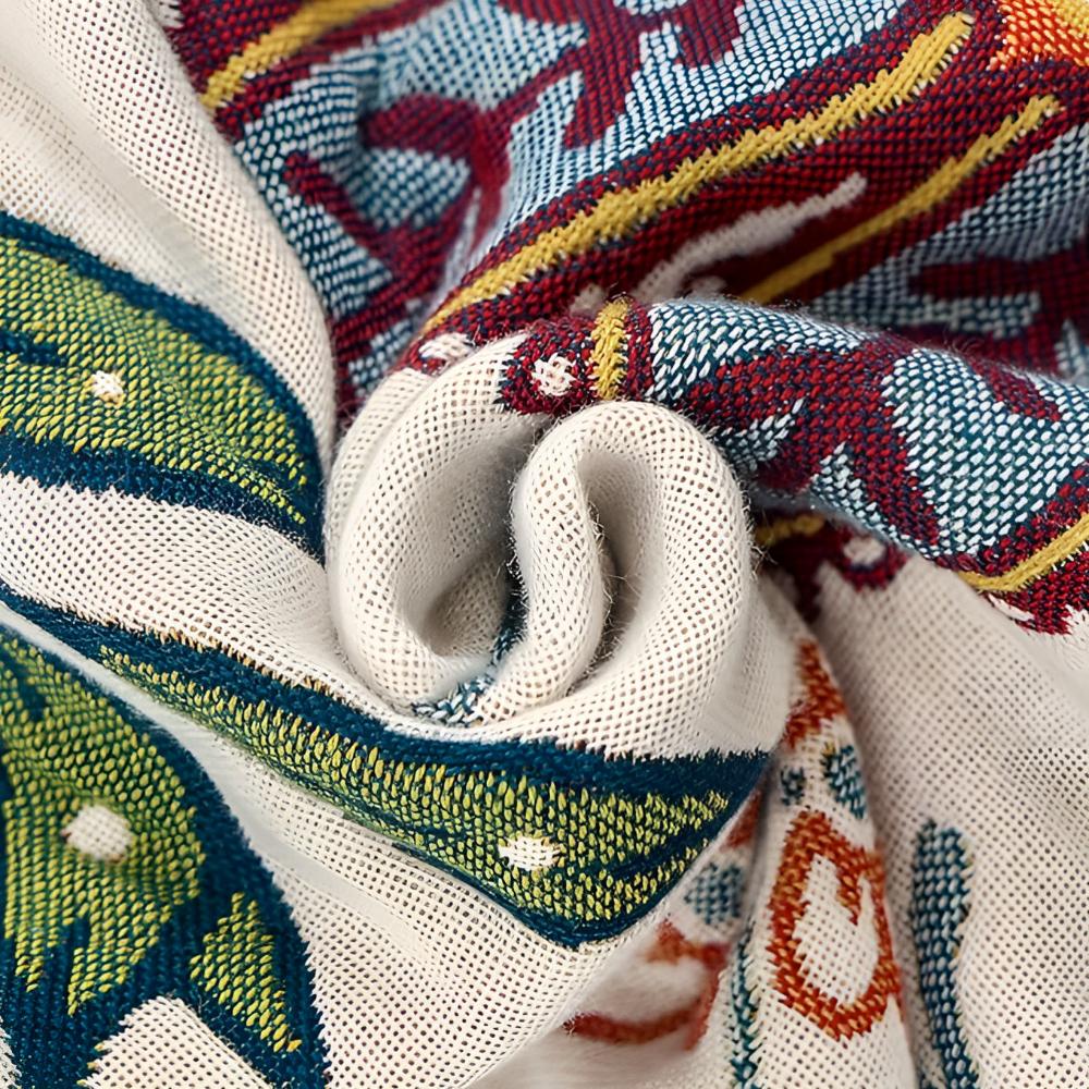 Baumwoll-Handtuch mit floralen Motiven