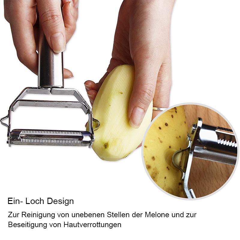 Gemüseschäler Edelstahl mit Julienne-Klinge