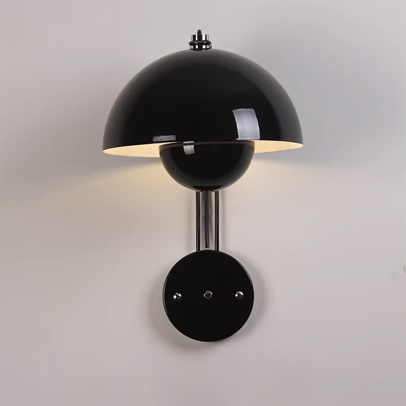 Moderne LED-Wandleuchte Metall mit Pilzdesign