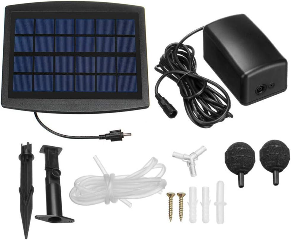 Solar-Teichbelüfter mit Lithium-Akku – 20h Laufzeit
