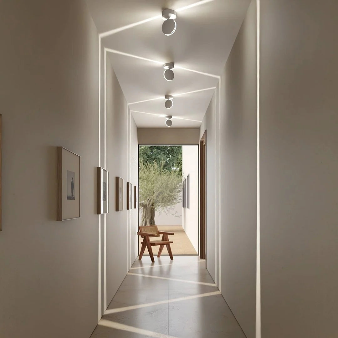 LED-Wandleuchte mit 360° drehbarem Licht und beidseitigem quadratischem Lichteffekt, wasserabweisend