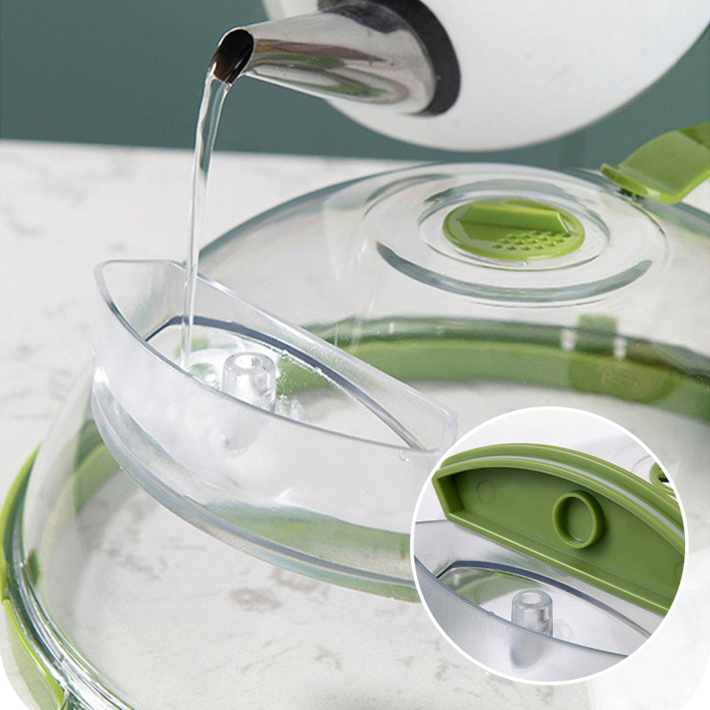 Mikrowellen-Abdeckhaube mit Dampfsystem – Spritzschutz