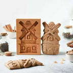 Holz-Keksform mit handgeschnitzten Tiermotiven
