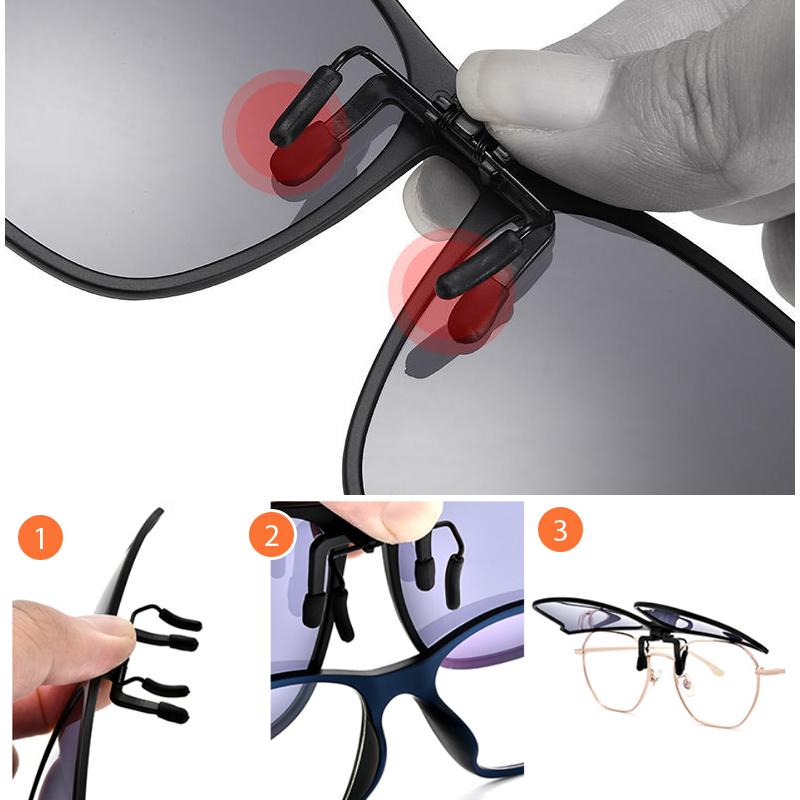 Clip-On Sonnenbrille polarisiert mit Hochklapp-Funktion