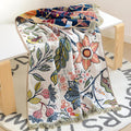 Baumwoll-Handtuch mit floralen Motiven
