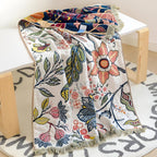 Baumwoll-Handtuch mit floralen Motiven