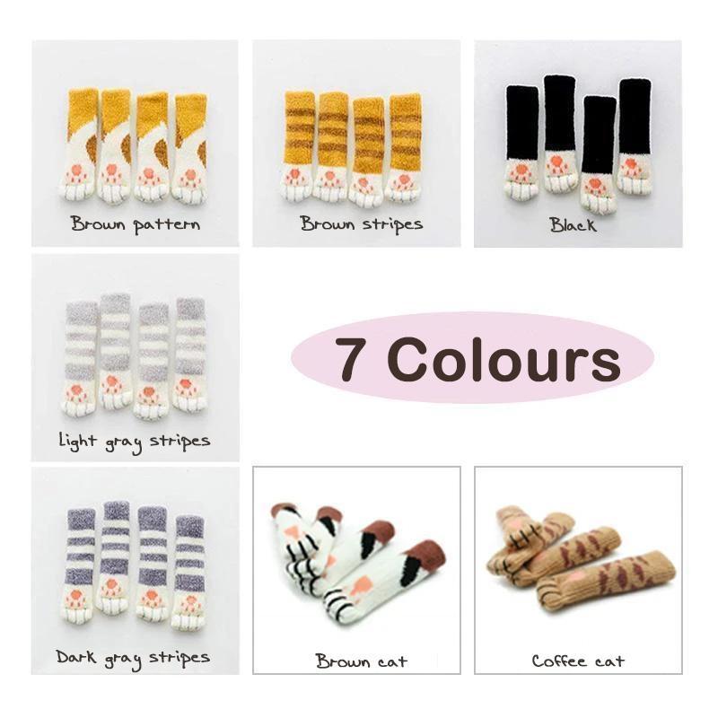 Stuhlsocken mit Katzenpfoten-Design – Bodenschutz