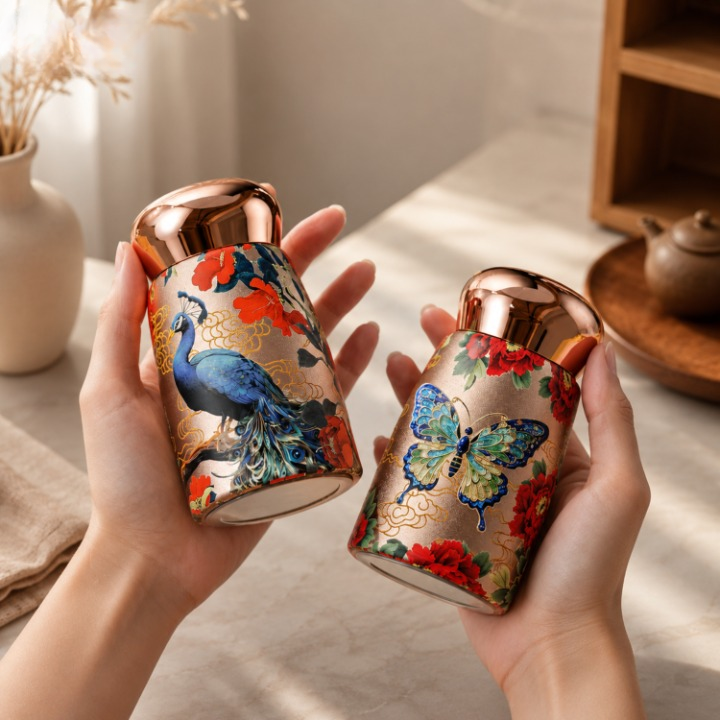 Thermotasse mit japanischem Design – 8 Stunden heiß oder kalt