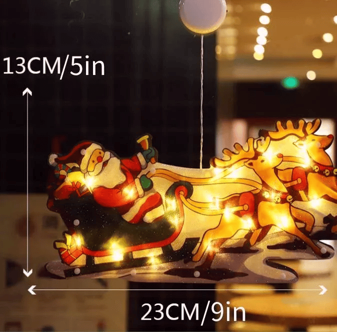 Silhouettenlicht | Kristallklares Acryl, warmes Festlicht