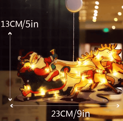 Silhouettenlicht | Kristallklares Acryl, warmes Festlicht