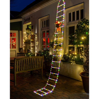 Kletter-Weihnachtsmann LED-Beleuchtung | 3 m, wetterfest & USB