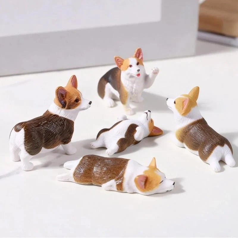 Mini Katzen Figuren Set mit 5 verschiedenen Posen