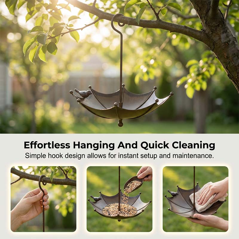 Vogeltränke Eisen – Vintage-Design für Garten und Terrasse