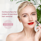 Gesichts-Trimmer kompakt im Lippenstift-Design