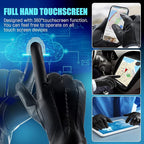 Leder-Touchscreen-Handschuhe mit Kaschmir-Fütterung